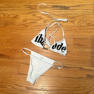 Rhude White Bikini Set